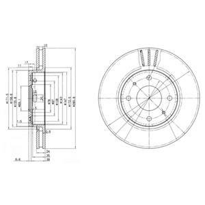 Гальмівні(тормозні) диски Delphi BG3501 (фото 1)