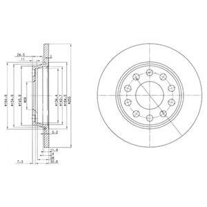 √альм≥вн≥(тормозн≥) диски Delphi BG3674