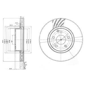 Тормозные диски Delphi BG3756 (фото 1)