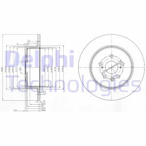 Диск гальмівний Delphi BG3777