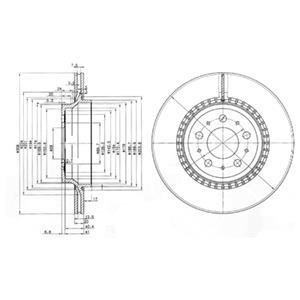 Гальмівні(тормозні) диски Delphi BG3782 (фото 1)