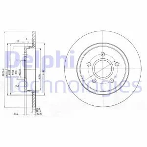 Диск гальмівний Delphi BG3897C
