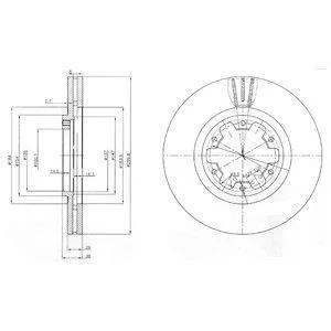 Тормозной диск Delphi BG3972