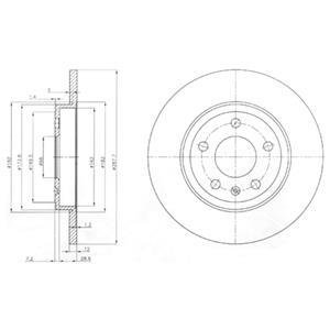 Тормозной диск Delphi BG3996