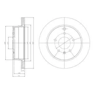 Тормозной диск Delphi BG4069