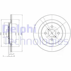 Тормозной диск Delphi BG4076