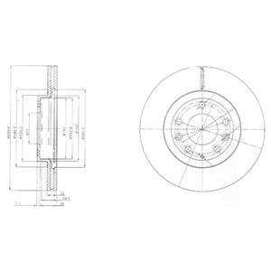 Тормозной диск Delphi BG4141 (фото 1)