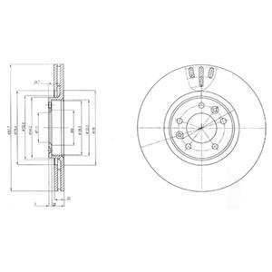 Гальмівні(тормозні) диски Delphi BG4150