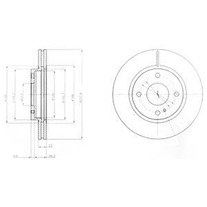 Гальмівні(тормозні) диски Delphi BG4170 (фото 1)