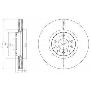 Тормозной диск Delphi BG4185C