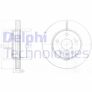 Диск гальмівний Delphi BG4187-C