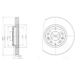 Тормозной диск Delphi BG4256