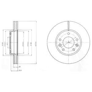 Тормозной диск Delphi BG4261