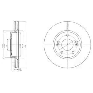 Тормозные диски Delphi BG4281 (фото 1)