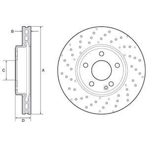 Тормозной диск Delphi BG4657C