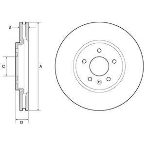 Тормозной диск Delphi BG4672C (фото 1)