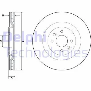 Диск гальмівний Delphi BG4689C