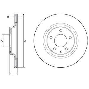 Тормозной диск Delphi BG4693C (фото 1)