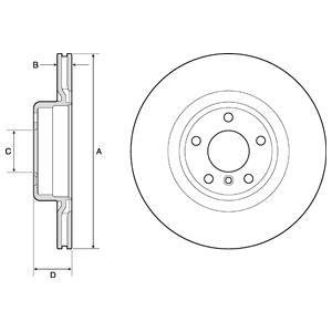 Тормозной диск Delphi BG4755C