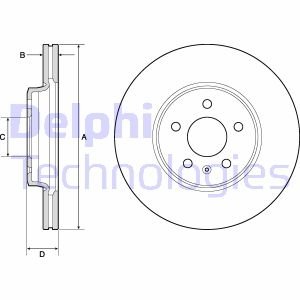 TARCZA HAM.AUDI A4 07- Delphi BG4799C