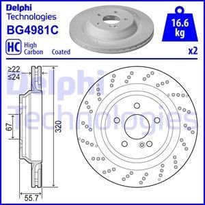 TARCZA HAM.TYL Delphi BG4981C (фото 1)