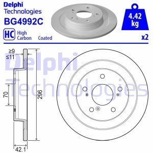 TARCZA HAM.TYL Delphi BG4992C (фото 1)