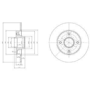 Гальмівні(тормозні) диски Delphi BG9022RS (фото 1)