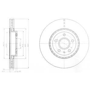 Тормозной диск Delphi BG9068