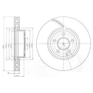 Диск тормозной Delphi BG9075C