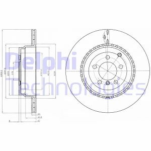 Диск тормозной Delphi BG9080C