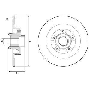 Тормозной диск Delphi BG9134RSC