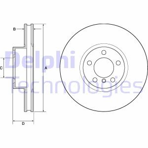 Тормозной диск Delphi BG9141C (фото 1)