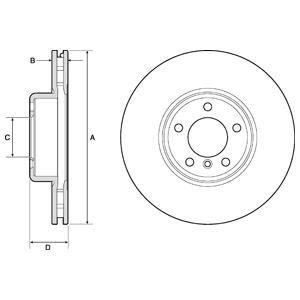 Тормозной диск Delphi BG9157C