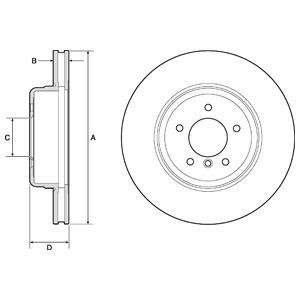 Тормозной диск Delphi BG9163C
