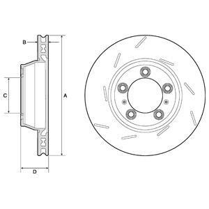 Тормозной диск Delphi BG9164C (фото 1)