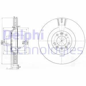 Диск гальмівний Delphi BG9844