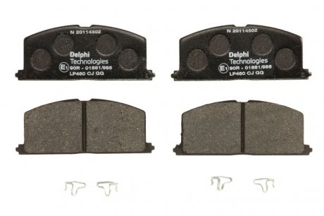 Дисковые тормозные колодки, комплект Delphi LP0460 (фото 1)