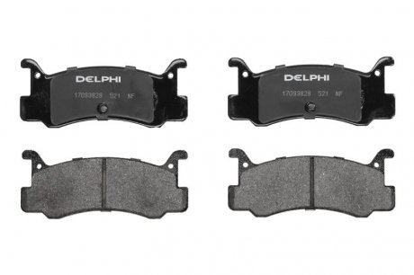 Дискові гальмівні колодки, комплект Delphi LP0521 (фото 1)