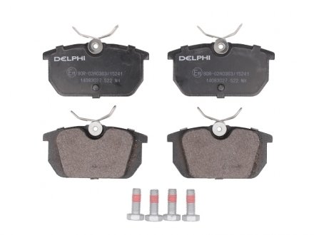 Тормозные колодки, дисковые. Delphi LP0522