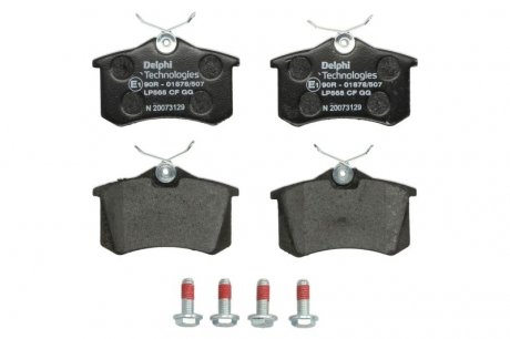 Дисковые тормозные колодки, комплект Delphi LP0565