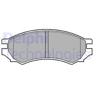 Дисковые тормозные колодки, комплект Delphi LP0670 (фото 1)
