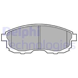 Дисковые тормозные колодки, комплект Delphi LP0812