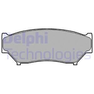 Тормозные колодки, дисковые. Delphi LP0967 (фото 1)
