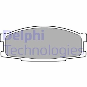 Дискові гальмівні колодки, комплект Delphi LP0981 (фото 1)