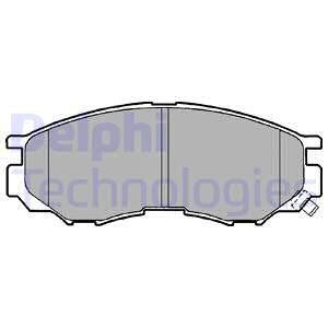 Комплект тормозных колодок, дисковый тормоз Delphi LP1010