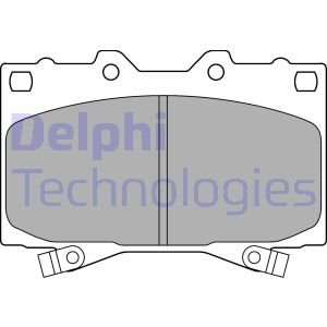Тормозные колодки дисковые LEXUS/TOYOTA LX 470/Landcruiser "F "98-08 Delphi LP1308 (фото 1)