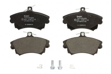 Комплект тормозных колодок, дисковый тормоз Delphi LP1398 (фото 1)