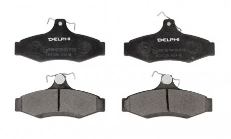 Комплект тормозных колодок, дисковый тормоз Delphi LP1424