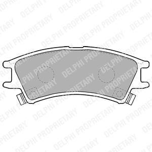Комплект тормозных колодок, дисковый тормоз Delphi LP1502 (фото 1)