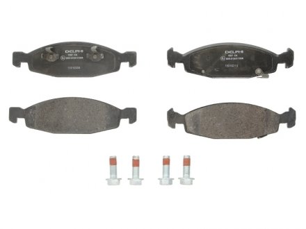Комплект тормозных колодок, дисковый тормоз Delphi LP1557 (фото 1)